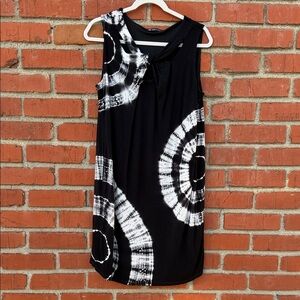 INC Black and White Dress With Rhinestones